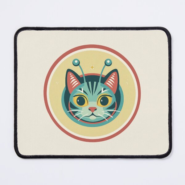 Item preview, Atomic Age Alien Cat Mascot designed and sold by Cosmic Cactus.