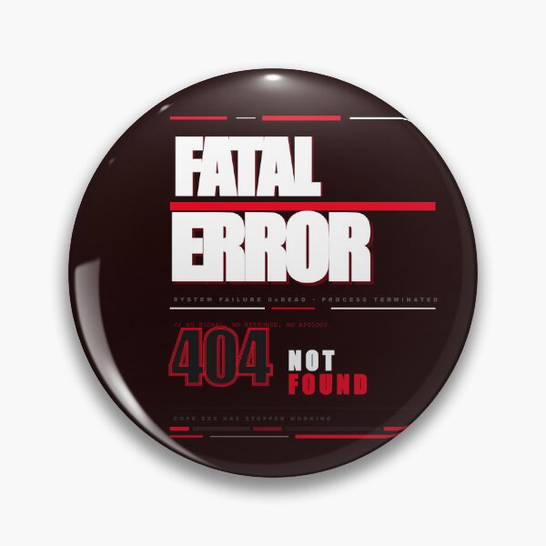 Item preview, Fatal Error 404 Not Found Brutalist Anti Design Chaos Typography Graphic designed and sold by Mega-Shopping.