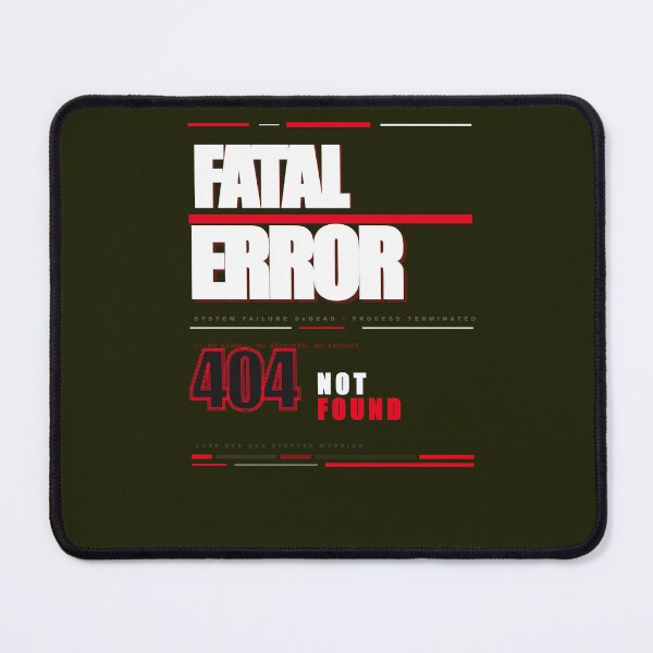 Item preview, Fatal Error 404 Not Found Brutalist Anti Design Chaos Typography Graphic designed and sold by Mega-Shopping.
