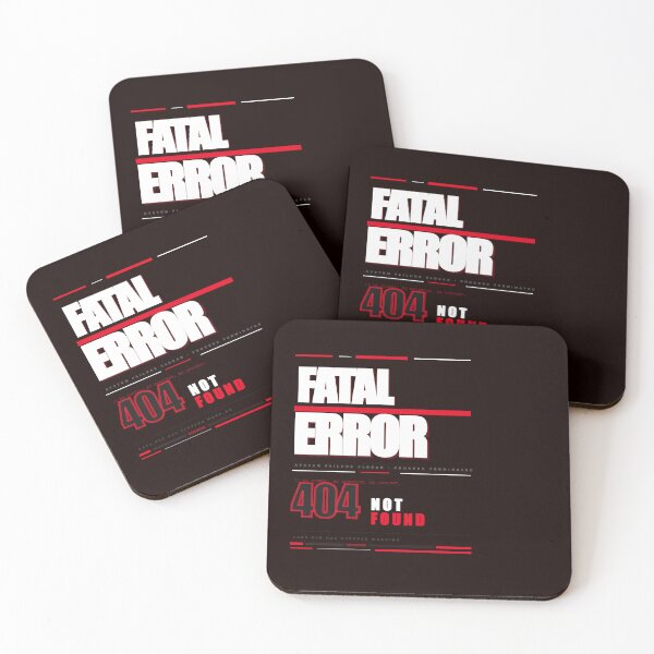 Item preview, Fatal Error 404 Not Found Brutalist Anti Design Chaos Typography Graphic designed and sold by Mega-Shopping.