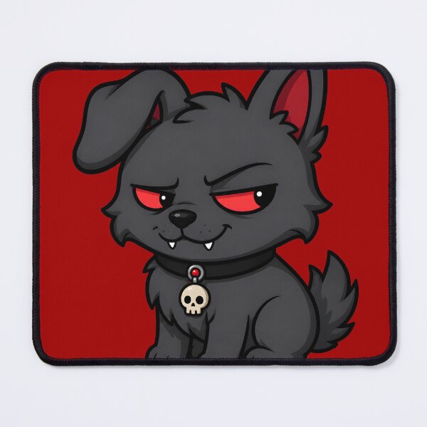 Item preview, Mischievous Dark Puppy Mascot designed and sold by smktheduck.