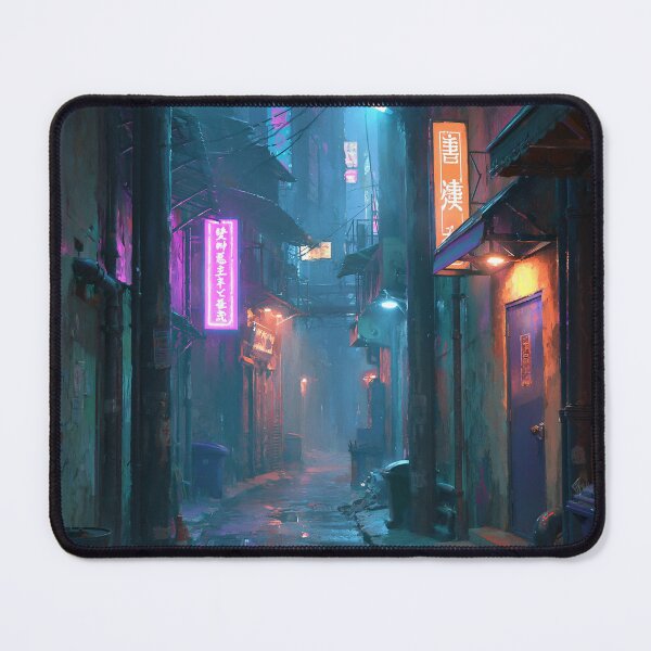 Item preview, Neon Cat Cyberpunk Alley designed and sold by Visual Foundry.