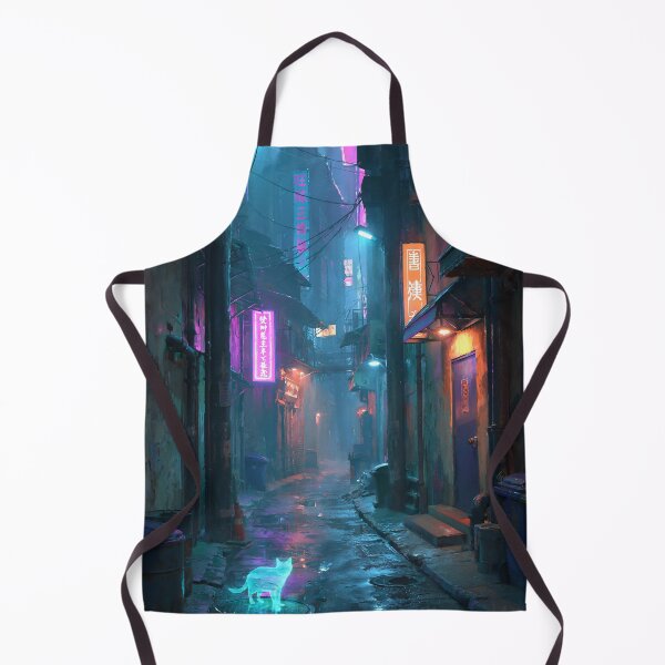 Item preview, Neon Cat Cyberpunk Alley designed and sold by Visual Foundry.