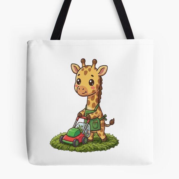 Item preview, Cute Giraffe Mowing Lawn designed and sold by Ella_Sketch.