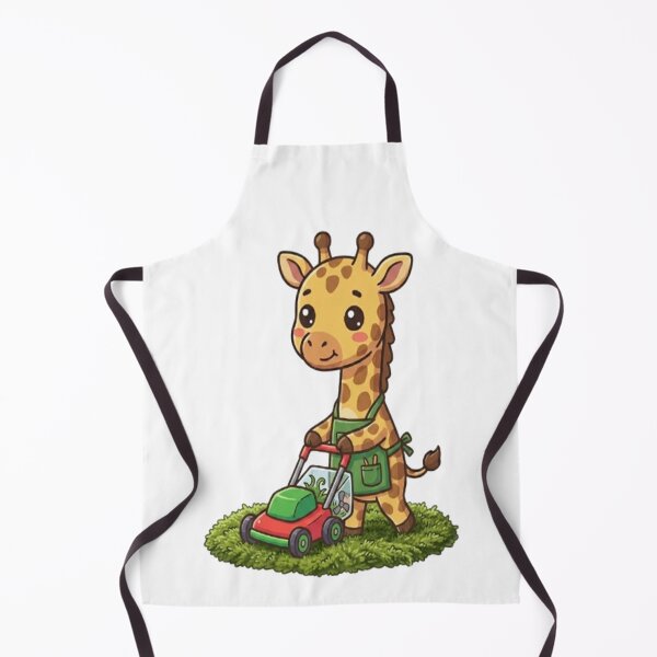 Item preview, Cute Giraffe Mowing Lawn designed and sold by Ella_Sketch.