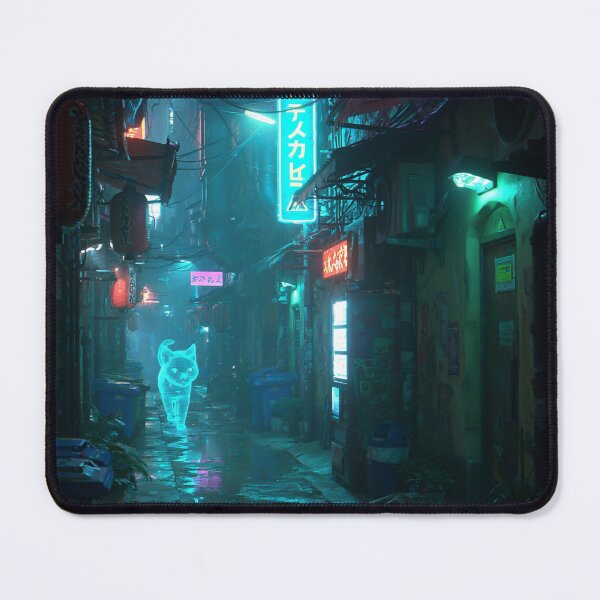 Item preview, Neon Cat Cyberpunk Alley designed and sold by Visual Foundry.