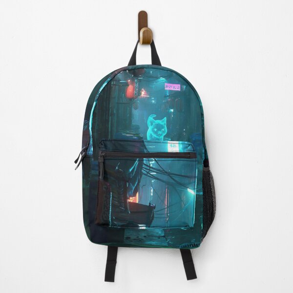 Item preview, Neon Cat Cyberpunk Alley designed and sold by Visual Foundry.