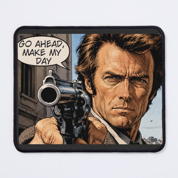 Item preview, Dirty Harry Inspired Comic Noir Gunman Vintage T-Shirt designed and sold by JacekKita.