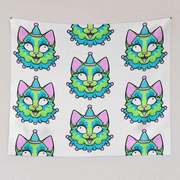 Item preview, Colorful Cat Clown designed and sold by mcrow-creations.