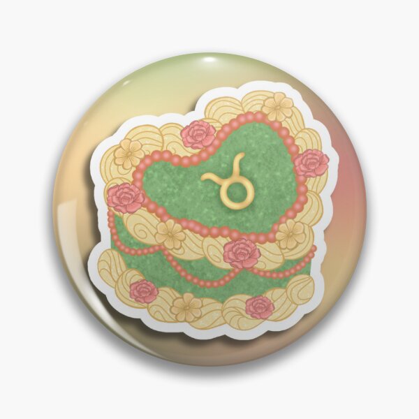 Item preview, Taurus SZN Cake Sticker designed and sold by Studio SD.