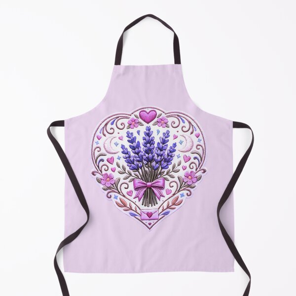 Item preview, Thread Heart Embroidery With Lavender Filigree designed and sold by Romanticyvoz.