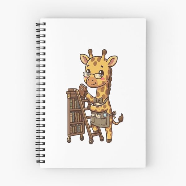 Item preview, Cute Giraffe Librarian Organizing Books designed and sold by Ella_Sketch.