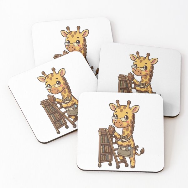 Item preview, Cute Giraffe Librarian Organizing Books designed and sold by Ella_Sketch.