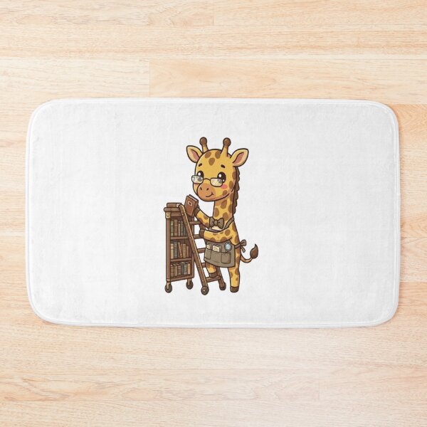 Item preview, Cute Giraffe Librarian Organizing Books designed and sold by Ella_Sketch.