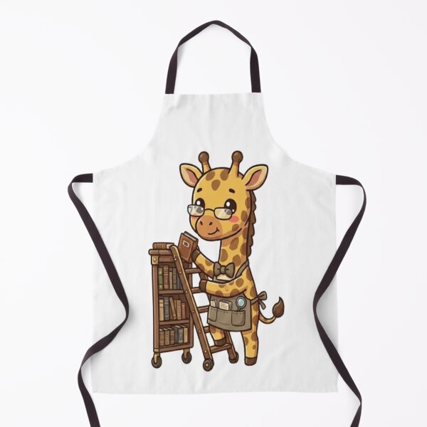 Item preview, Cute Giraffe Librarian Organizing Books designed and sold by Ella_Sketch.