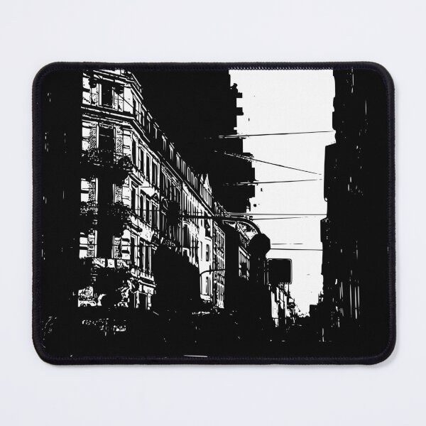 Item preview, Louisenstraße Black and White – Dresden Neustadt 01099 Urban Sketch designed and sold by UMA Urban Sketch.