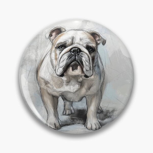 Artikelvorschau, Bulldoggen-Illustration entworfen und verkauft von Roxane Bay.