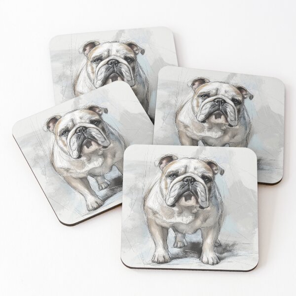 Item preview, Bulldog Doggie Illustration designed and sold by Roxane Bay.