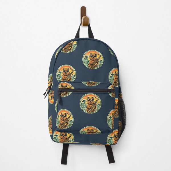 Item preview, Surf Jazz Bear Saxophone Retro Design Shape designed and sold by AnnSign.