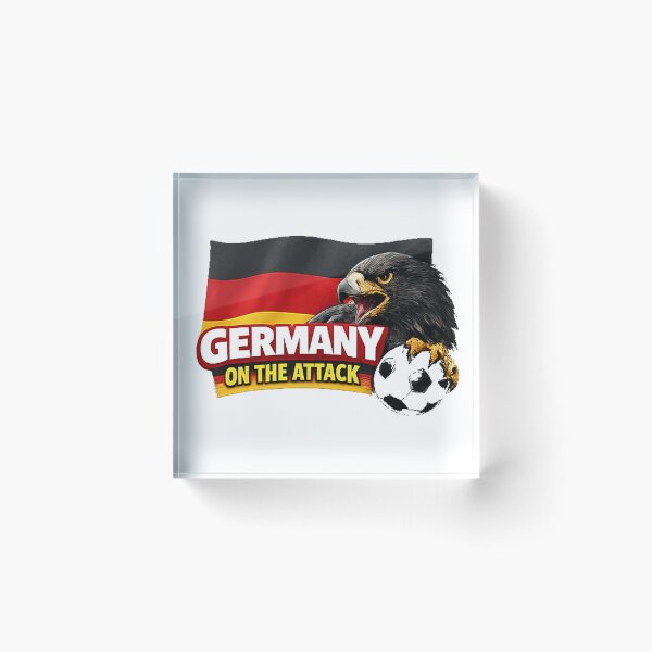 Item preview, Germany On The Attack Eagle Football Fan Design designed and sold by OfficeFighter.