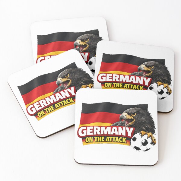 Item preview, Germany On The Attack Eagle Football Fan Design designed and sold by OfficeFighter.