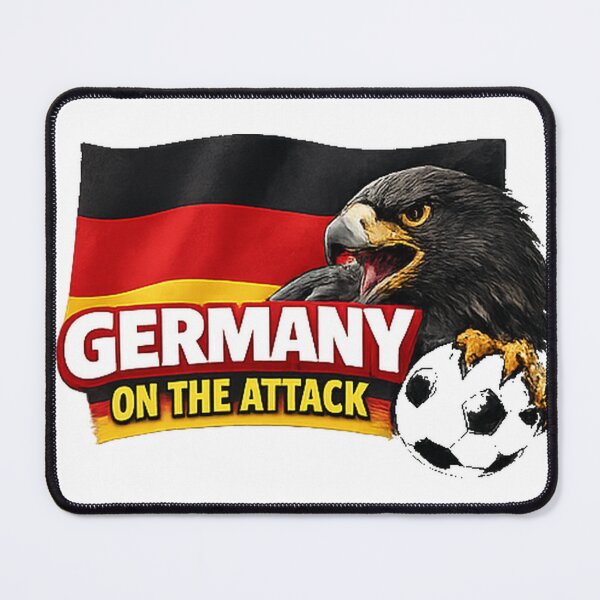 Item preview, Germany On The Attack Eagle Football Fan Design designed and sold by OfficeFighter.
