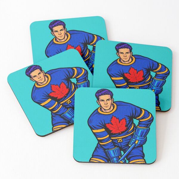 Item preview, 1950s Canadian Hockey Player – Retro National Pride Illustration designed and sold by Analog Aura .