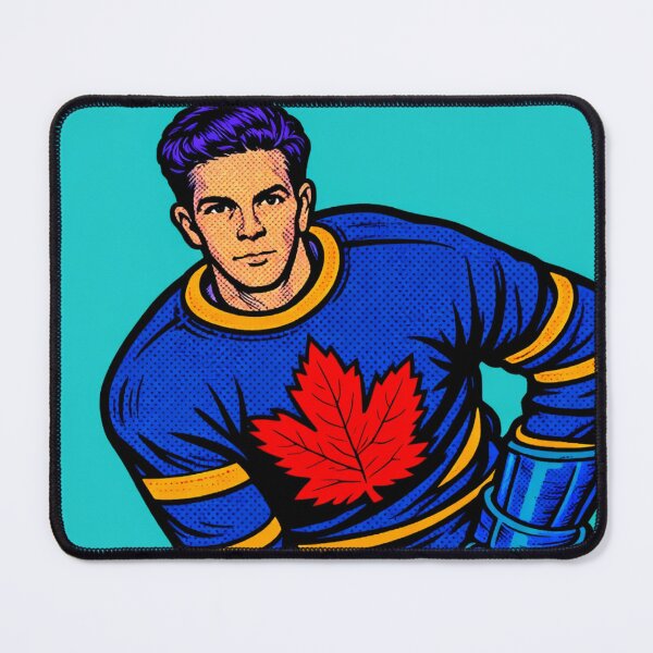 Item preview, 1950s Canadian Hockey Player – Retro National Pride Illustration designed and sold by Analog Aura .