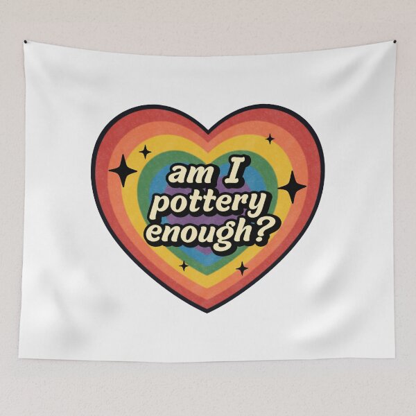 Item preview, Am I Pottery Enough Pride Heart designed and sold by Anne97s.