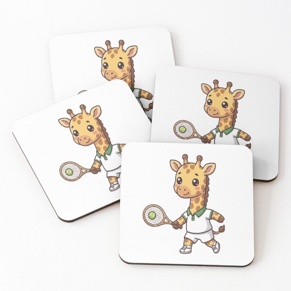 Item preview, Cute Giraffe Playing Tennis designed and sold by Ella_Sketch.