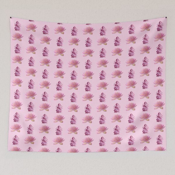 Item preview, pink lotus and Buddha sticker pack designed and sold by inainart.
