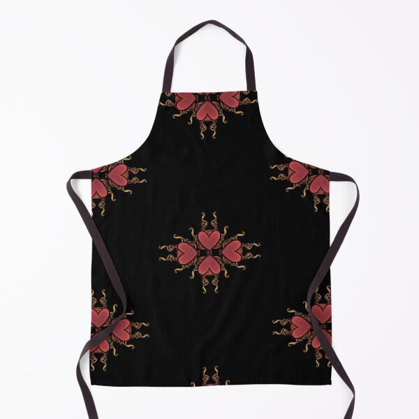 Item preview, Defined flaming heart pattern designed and sold by AngelPainter.