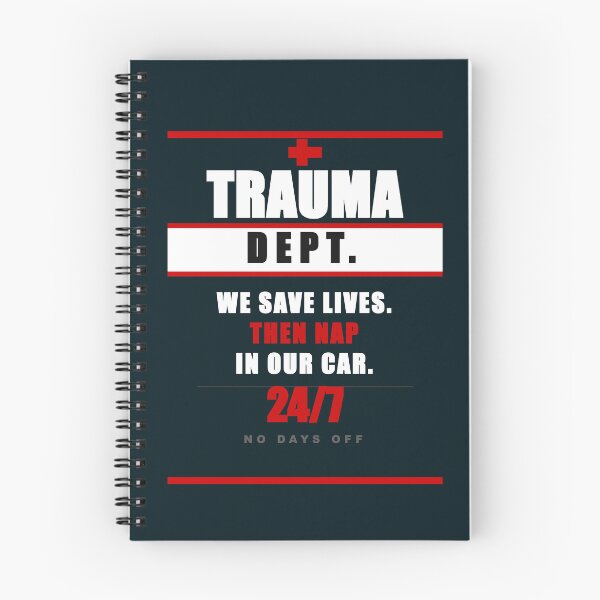Item preview, Trauma Dept Nurse Humor Funny Medical Worker Bold Graphic Dark Tee designed and sold by Mega-Shopping.