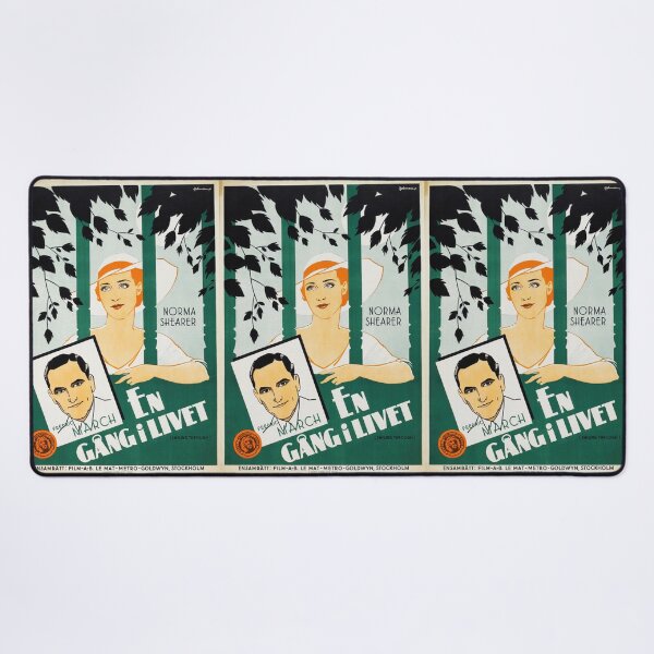 Item preview, Vintage Art Deco Movie Poster | Smiling Through | 1930s Swedish Design | Norma Shearer & Fredric March | Classic Hollywood designed and sold by artofuniverse.