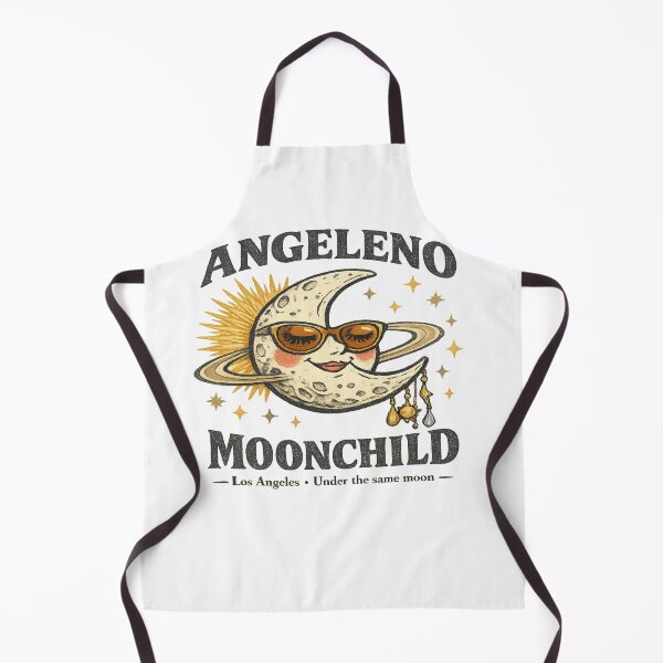 Item preview, Angeleno Moonchild Celestial Retro Moon Design designed and sold by Dresut.