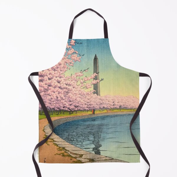 Item preview, The Washington Monument on the Potomac River by Hasui Kawase: Japanese Poster, Serene Landscape, Ukiyo-e Art Print designed and sold by artofuniverse.