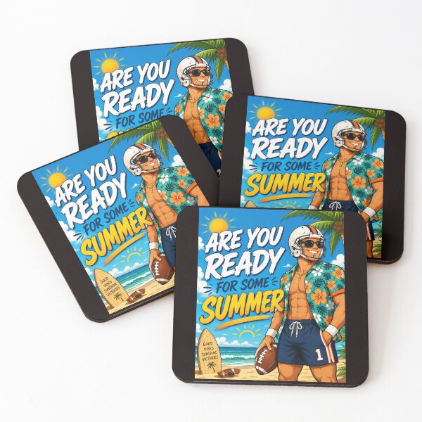 Item preview, Are You Ready for Some Summer Cartoon Football Beach designed and sold by NapoliApparel.