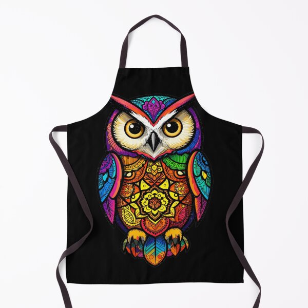 Item preview, Vibrant Mandala Owl Geometric Illustration designed and sold by QuirkyCloud Designs.