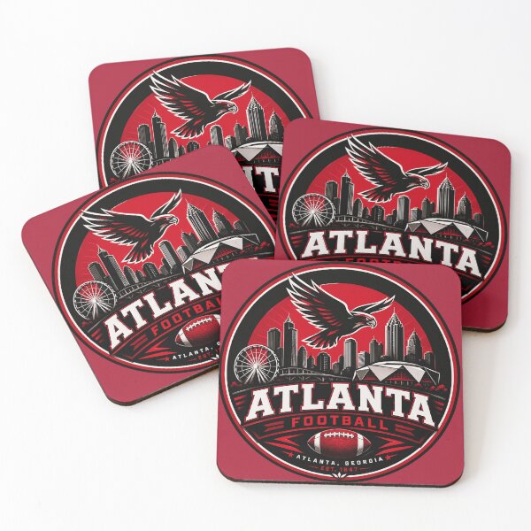 Item preview, Atlanta Football Skyline Vintage Sports Logo Shirt designed and sold by TKOprintdesigns.