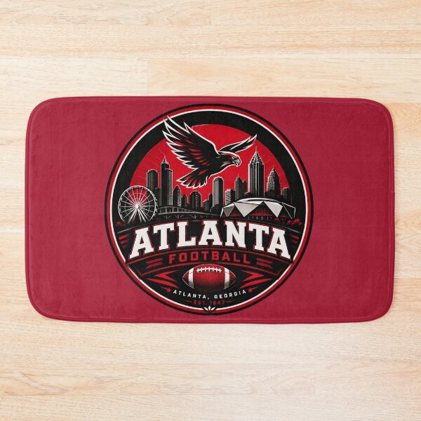 Item preview, Atlanta Football Skyline Vintage Sports Logo Shirt designed and sold by TKOprintdesigns.