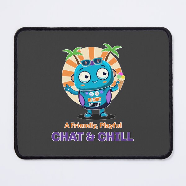 Item preview, AI Chat Buddy - Playful Chat and Chill Tech Mascot designed and sold by Print Expert.