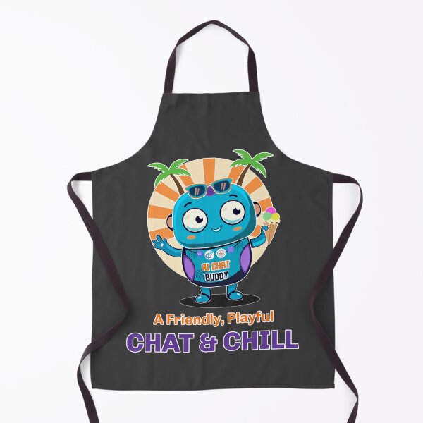 Item preview, AI Chat Buddy - Playful Chat and Chill Tech Mascot designed and sold by Print Expert.