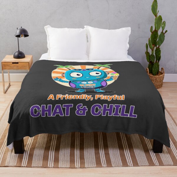 Item preview, AI Chat Buddy - Playful Chat and Chill Tech Mascot designed and sold by Print Expert.
