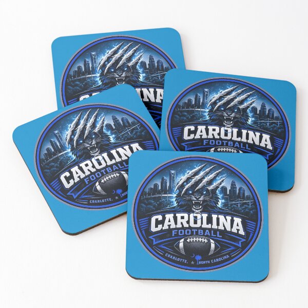 Item preview, Carolina Football Electric Blue Sports Logo Shirt designed and sold by TKOprintdesigns.