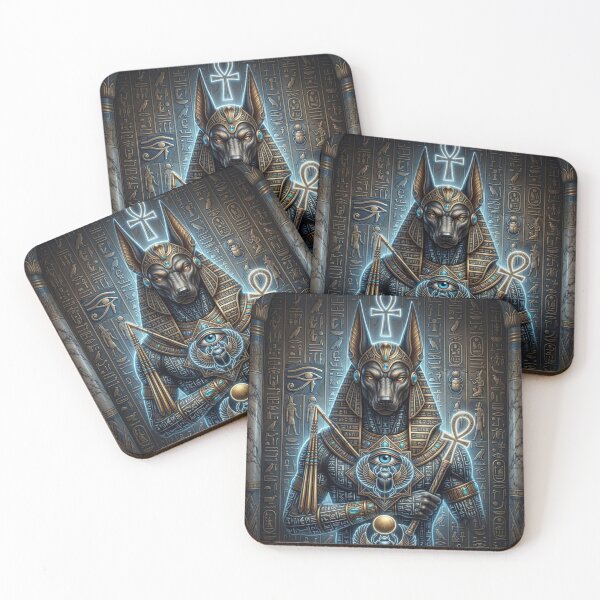 Item preview, Divine Anubis Glowing Egyptian Mythology Sacred Art designed and sold by Queen Cleopatra.