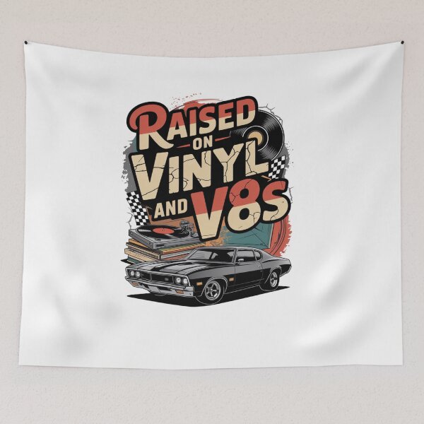 Item preview, Raised On Vinyl and V8s designed and sold by Naitsebas.