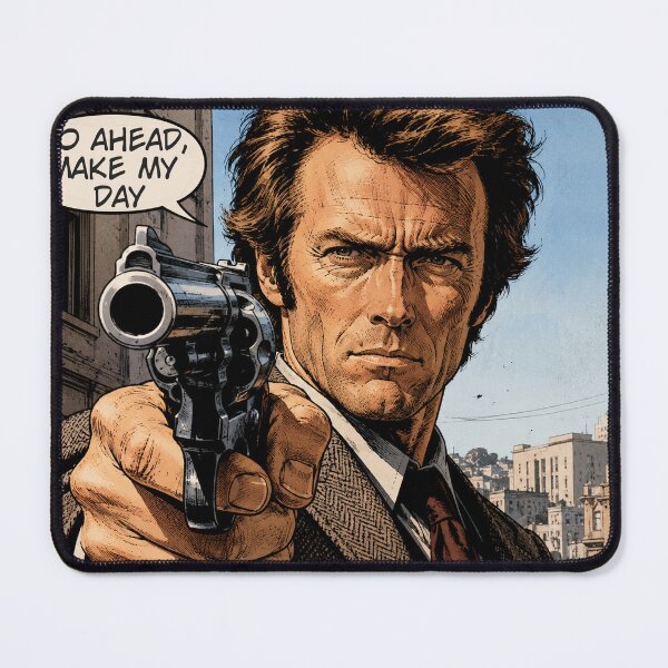 Item preview, Dirty Harry Inspired Comic Noir Gunman Vintage T-Shirt designed and sold by JacekKita.