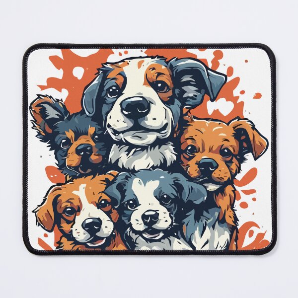 Item preview, Cute Puppy Pack Orange Splash Dog Lover Vector Art designed and sold by Tommyalex10.
