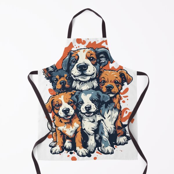 Item preview, Cute Puppy Pack Orange Splash Dog Lover Vector Art designed and sold by Tommyalex10.