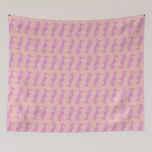 Item preview, Flock of Greyhounds in Peach designed and sold by Sheree  Boyd.